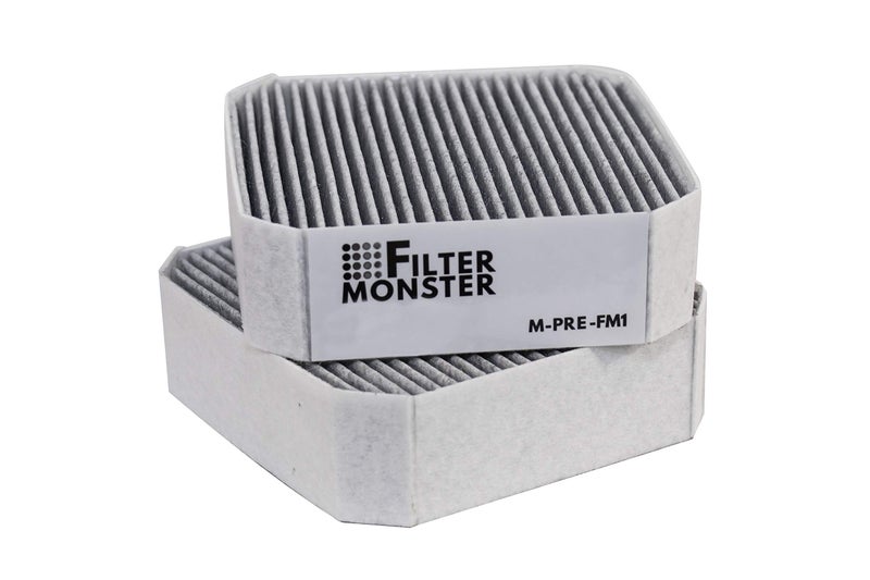 Filter-Monster.com Filter-Monster Carbon Replacement Compatible with Molekule Pre-Filter for Molekule Air Purifier, 2 Pack - Image 1